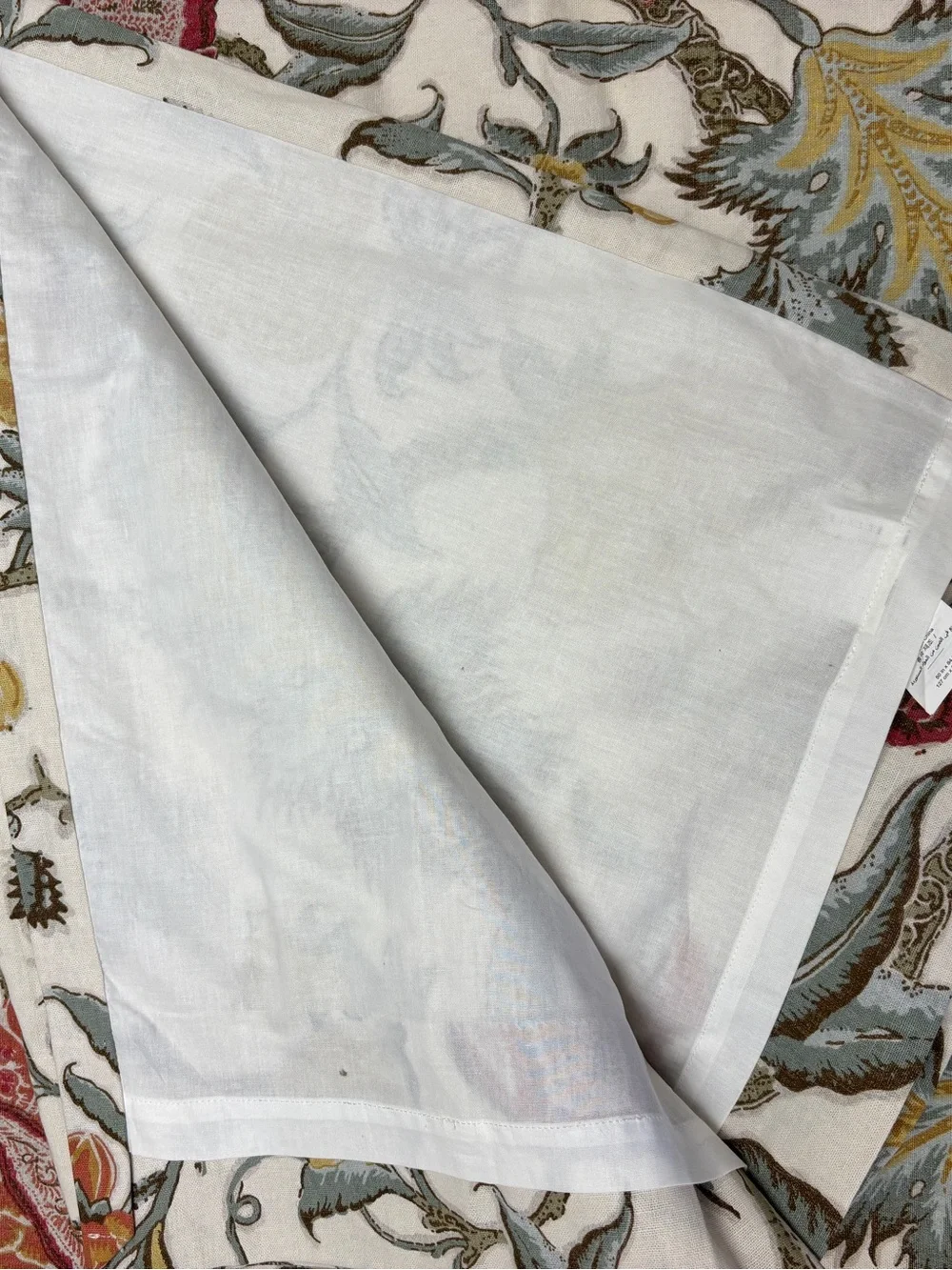 Pottery Barn Cynthia Palampore Linen Cotton Set of 2 Printed Curtains 50x84”